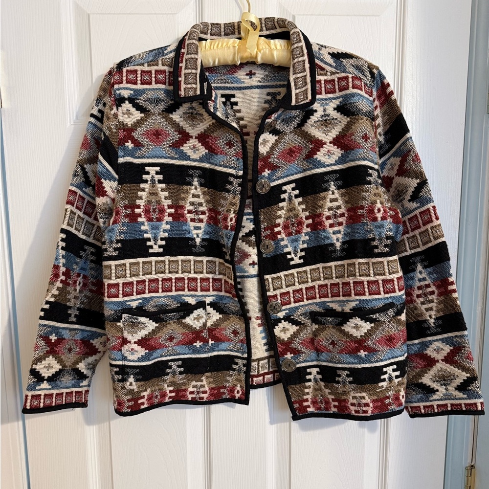 Southwestern Patterned Jacket Size S